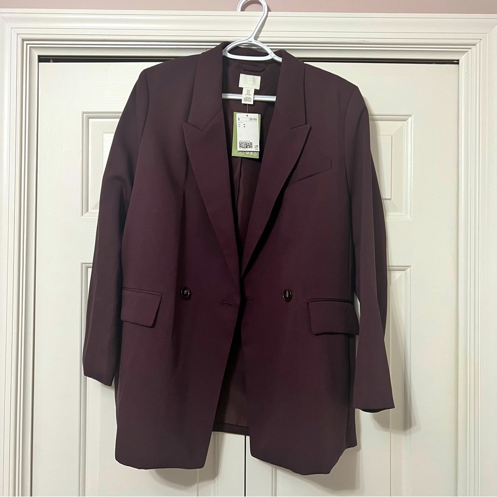 H&M Eggplant Blazer - NWT